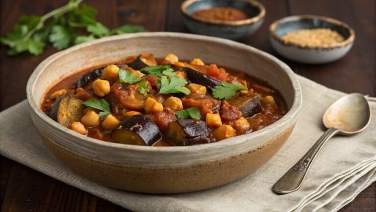 aubergine chickpea stew recipe