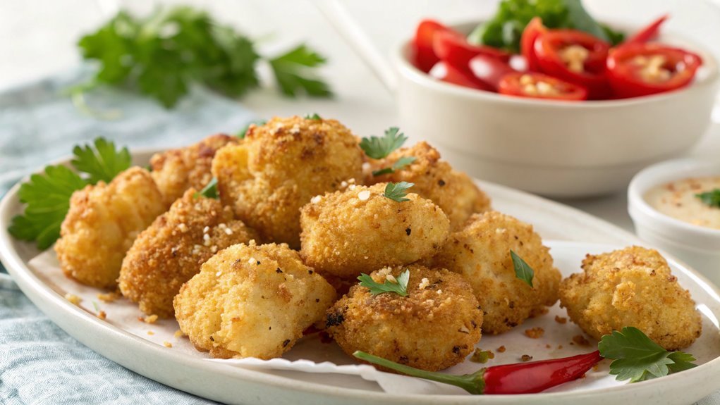 crispy baked cauliflower bites