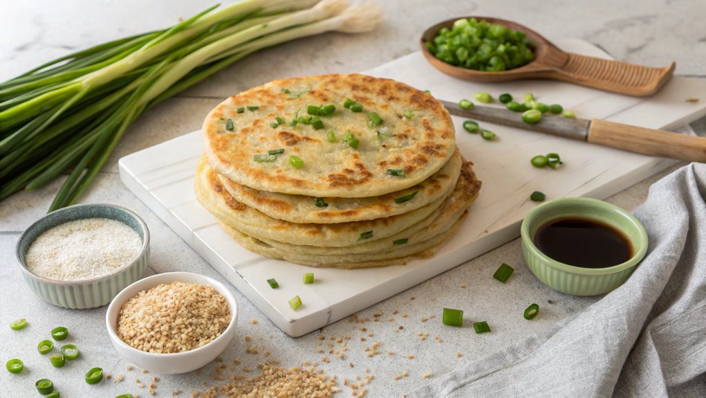 easy vegan scallion pancakes