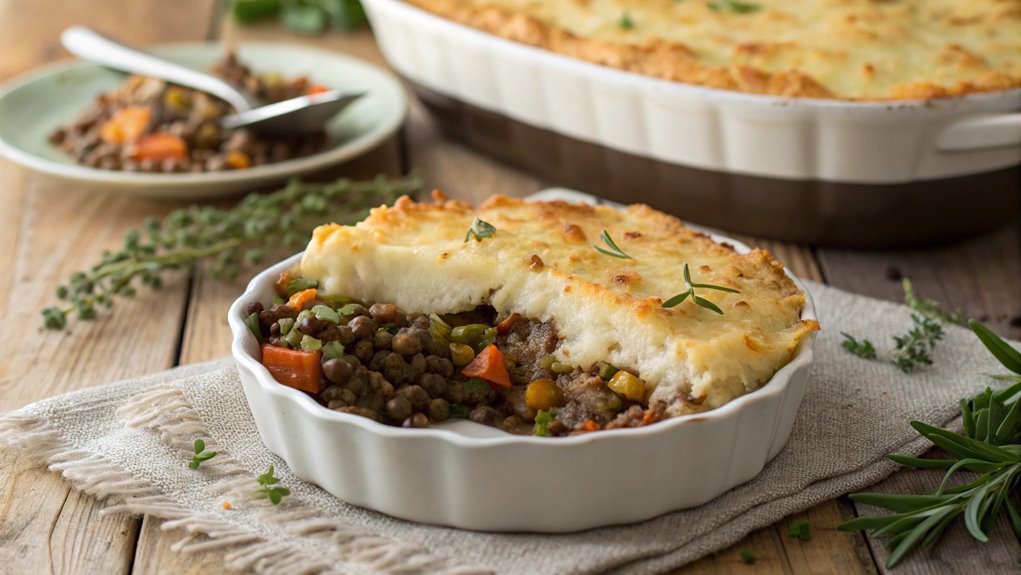 lentil mushroom shepherd s pie