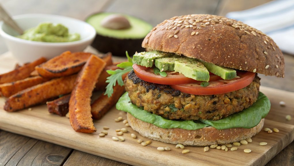 lentil rice veggie burgers