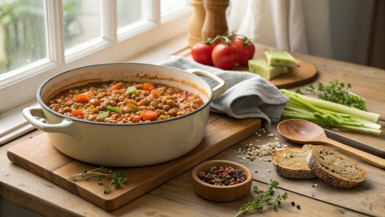 lentils simmered in italy