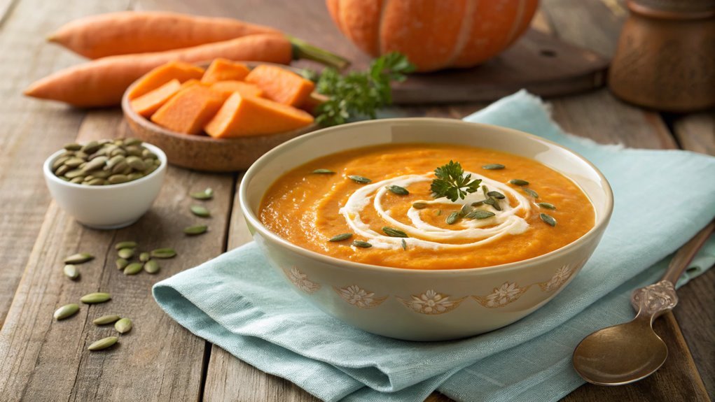 pumpkin sweet potato carrot soup