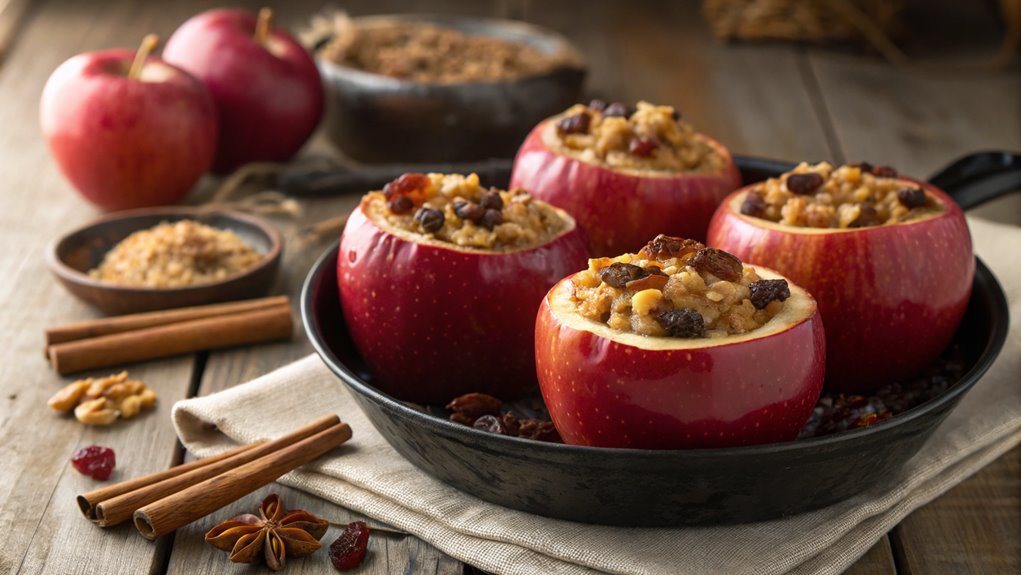 stuffed baked oatmeal apples