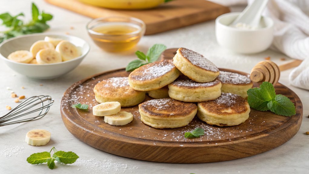 vegan banana pancake bites