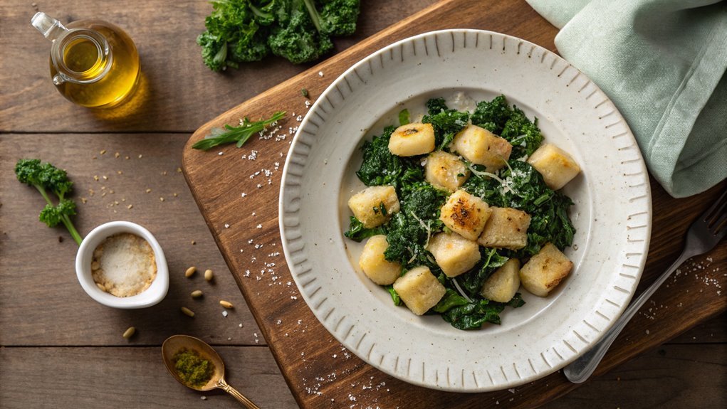 vegan gnocchi with kale